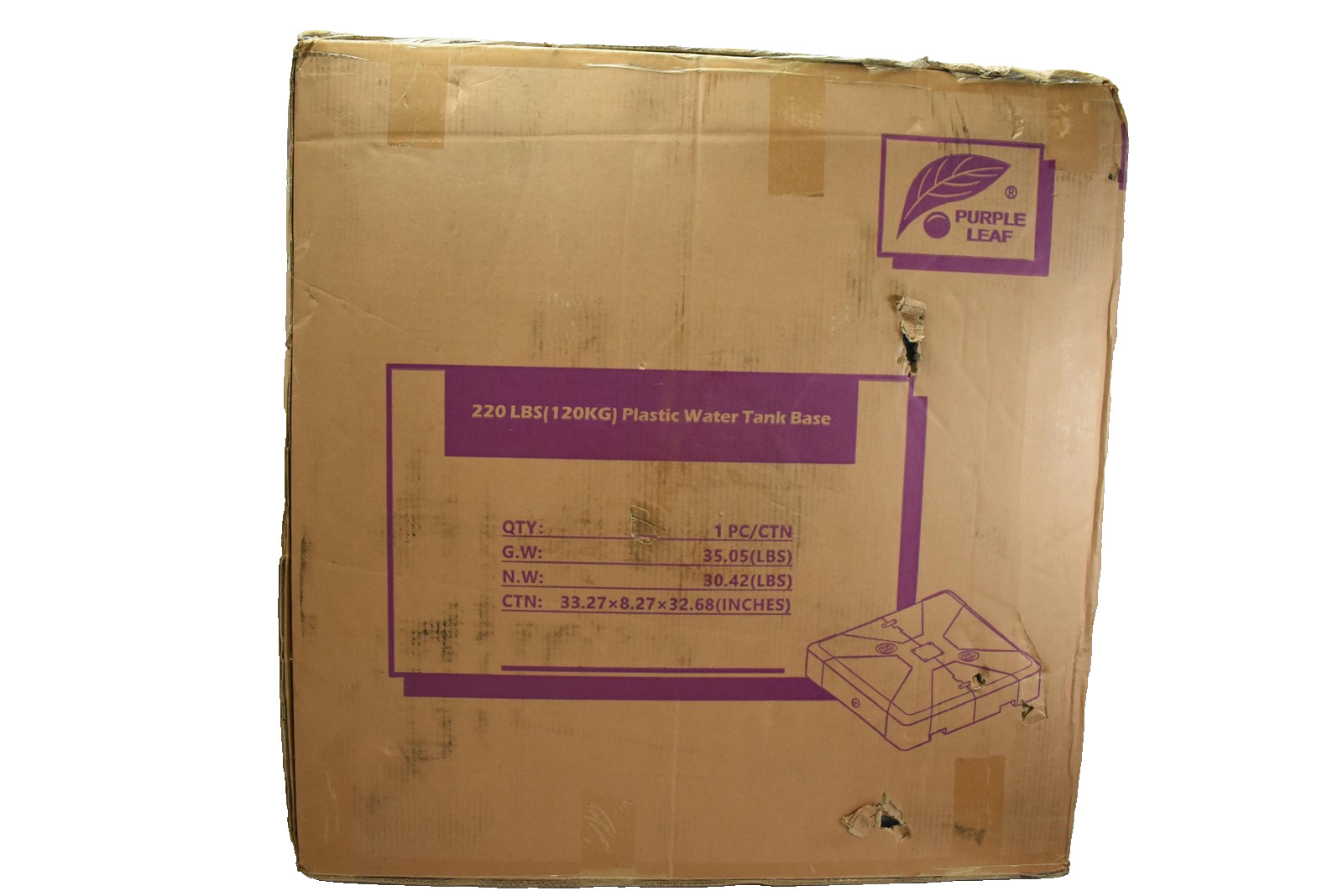 Purple Leaf Plastic Water Tank Base 220LB 120KG Outdoor Umbrella Stand Heavy gallery