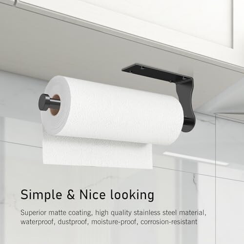 Paper Towel Holder Wall Mount Under Cabinet Adhesive Paper Towel Holder Kitchen gallery
