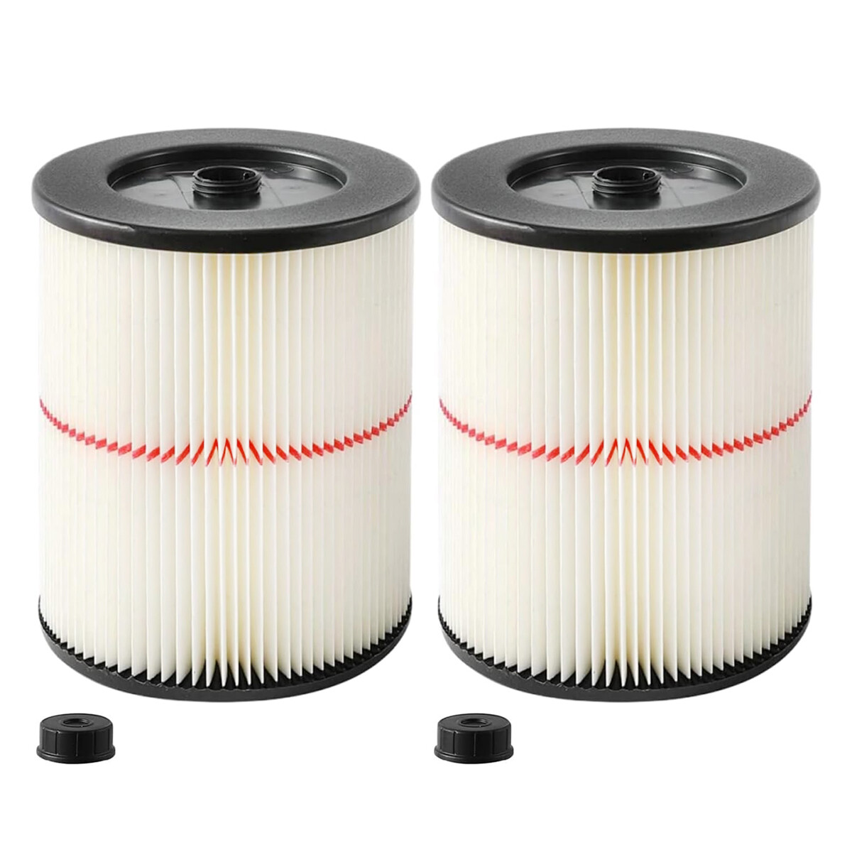 17816 Red-Stripe Cartridge Filter for Craftsman Shop Vac Wet/Dry Vacuum 2/4 Pcs gallery