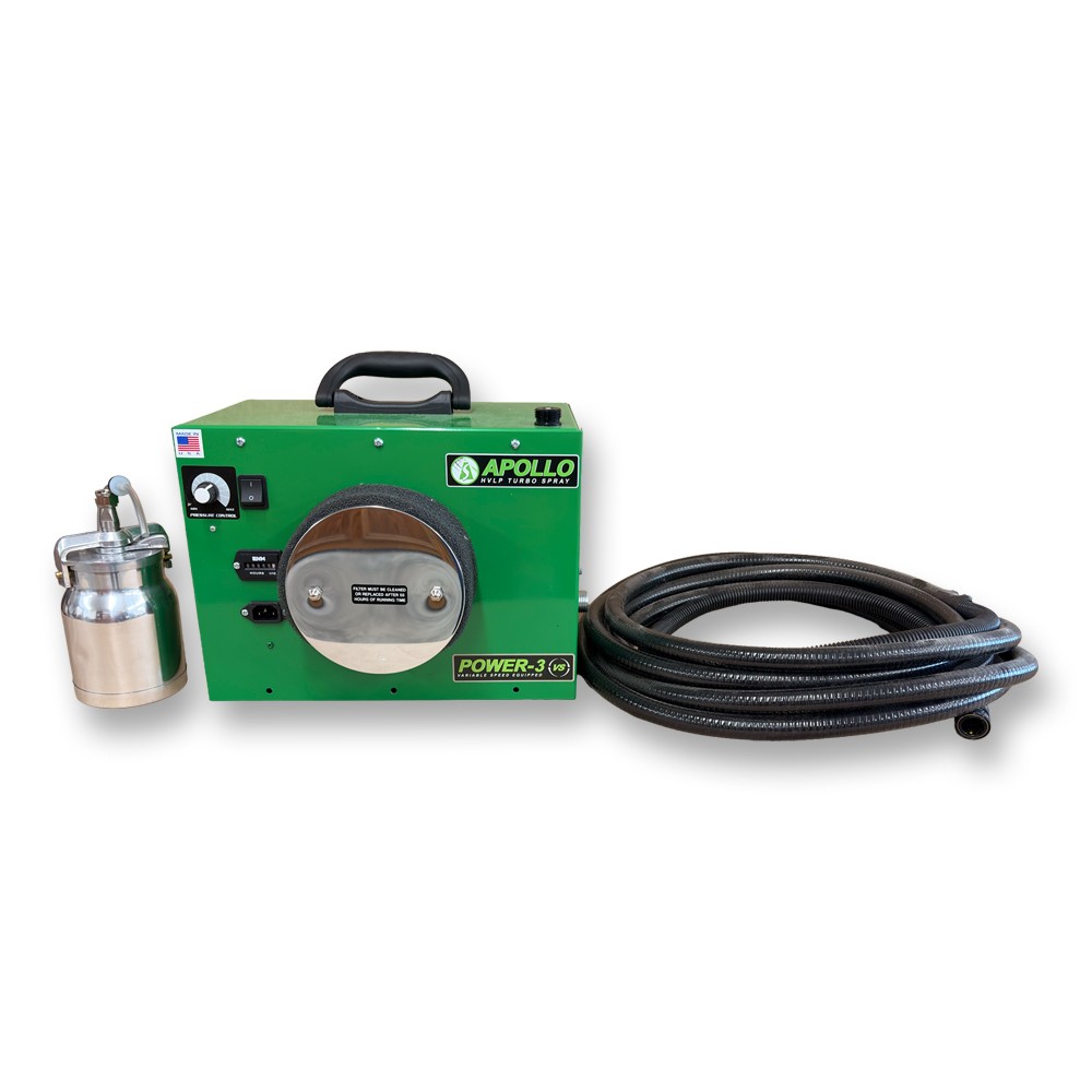 Apollo Sprayers HVLP POWER-3 3-Stage Turbo Paint Spray System, 7700QT Spray Gun gallery