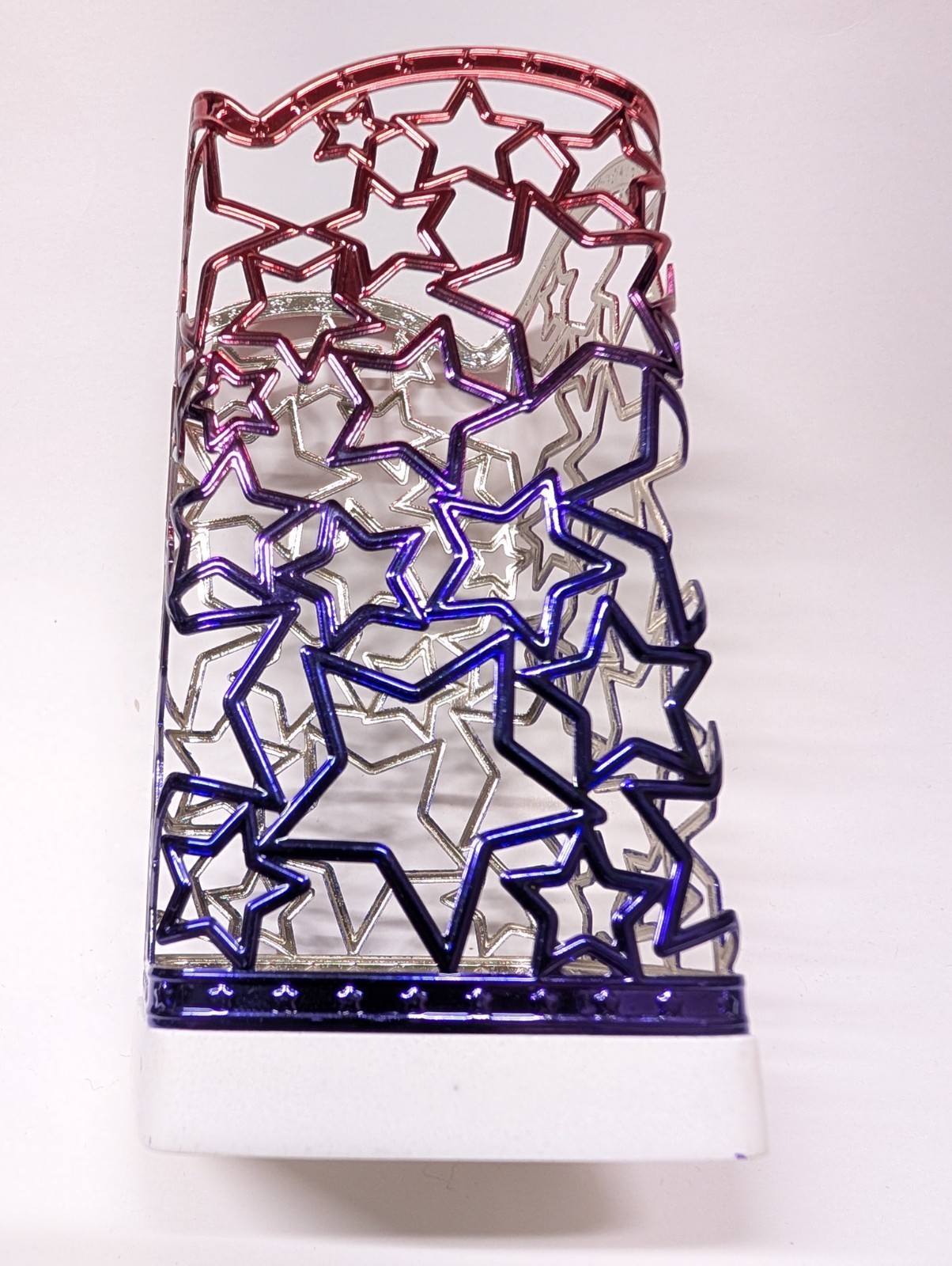 Pls Read NEW! Bath & Body Works RED & BLUE* OMBRE STARS Soap Holder Sleeve Stand gallery