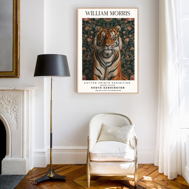 William Morris Cotton Exhibition Animals Wall Art Poster Print WM118_0 gallery