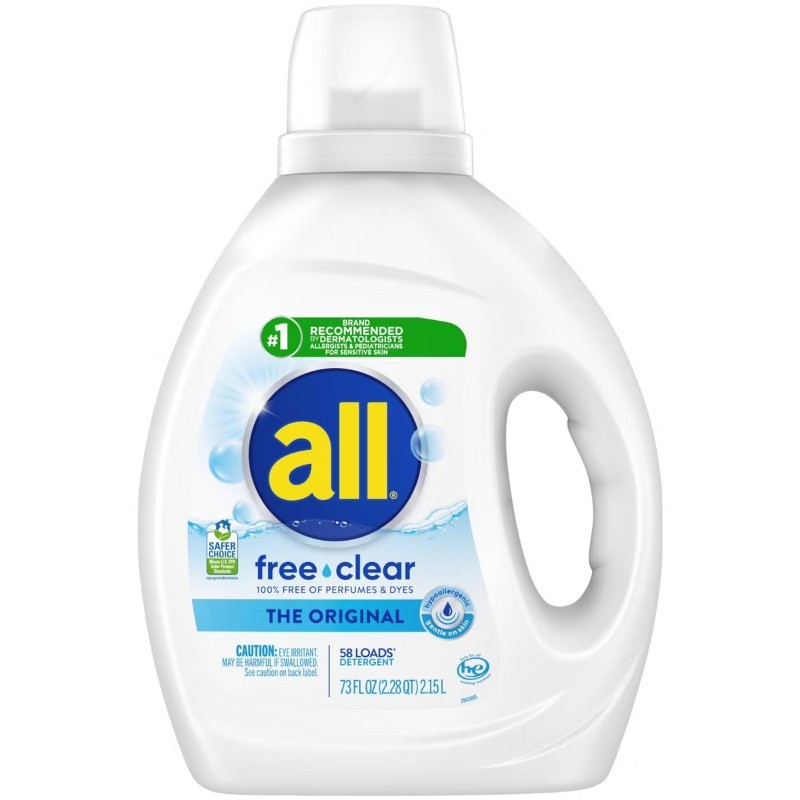 Unscented Free Clear for Sensitive Skin HE Liquid Laundry Detergent gallery