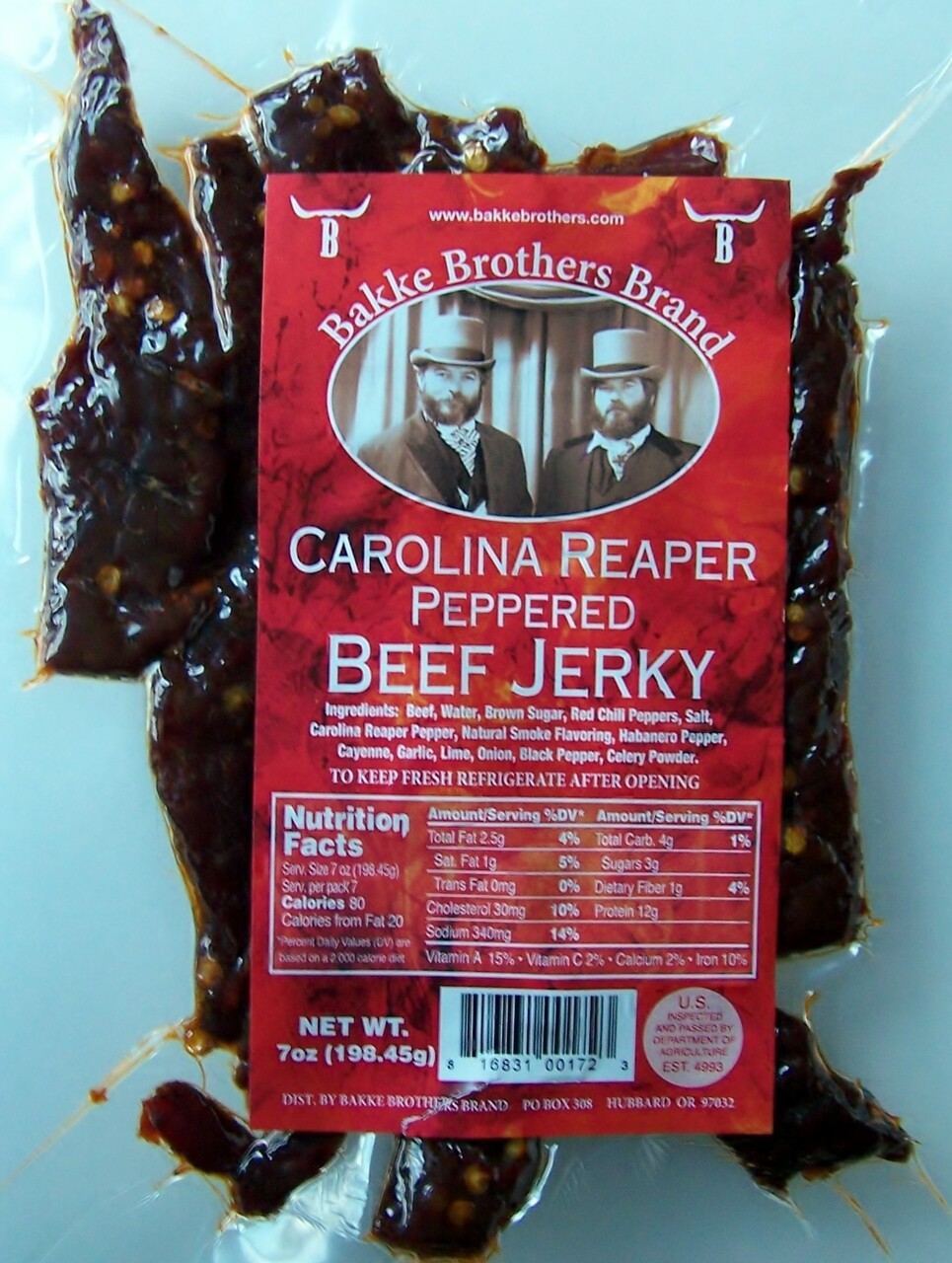 Carolina Reaper Pepper Beef Jerky Extremely HOT Jerky Hut Nitrates & Gluten Free gallery