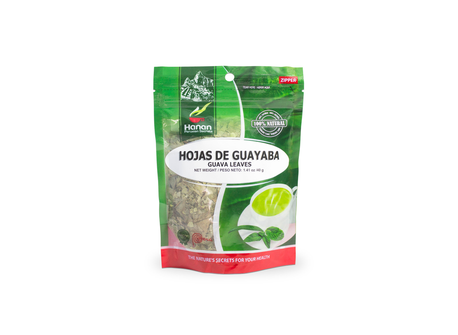 Hanan Peruvian Secrets Hojas De Guayaba Herbal Tea | 100% Natural Guava Leaves gallery