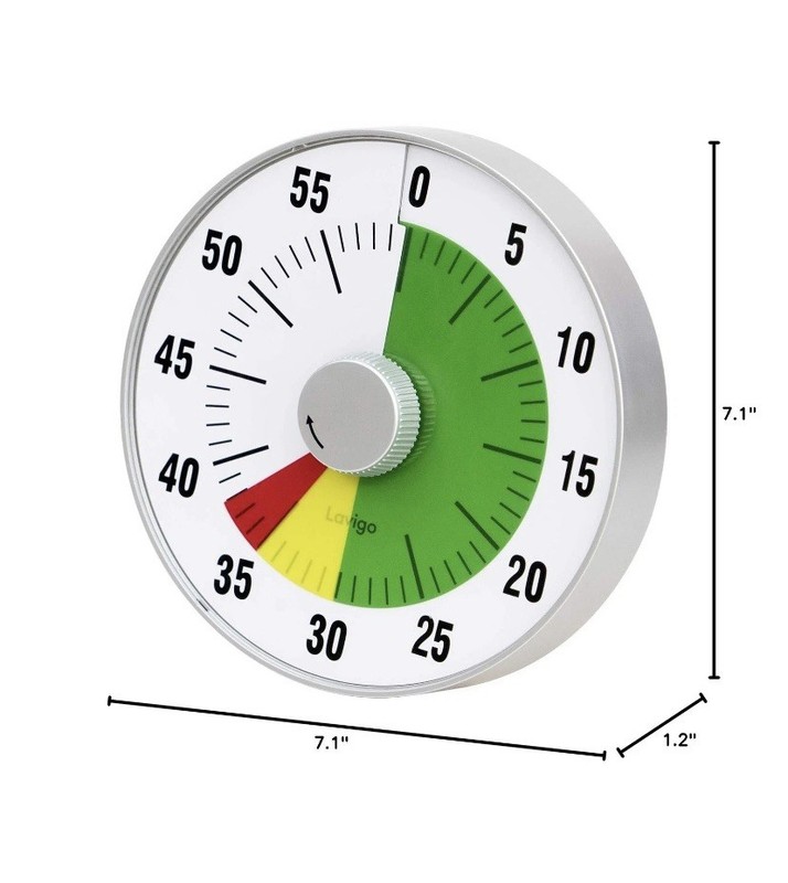 Lavigo Visual Analog Kitchen Timer Teachers Classroom Low Loud & Mute NO BOX gallery