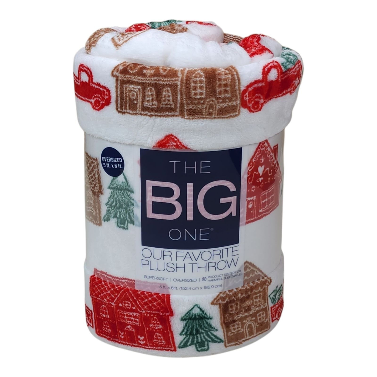 The Big One Oversized Plush Throw Blanket Holiday Design 5' x 6' Tawny Brown gallery