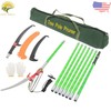 8-Section Telescoping Pole Saw Pruner 27ft Green Heavy-Duty Trimmer & Saw Head gallery