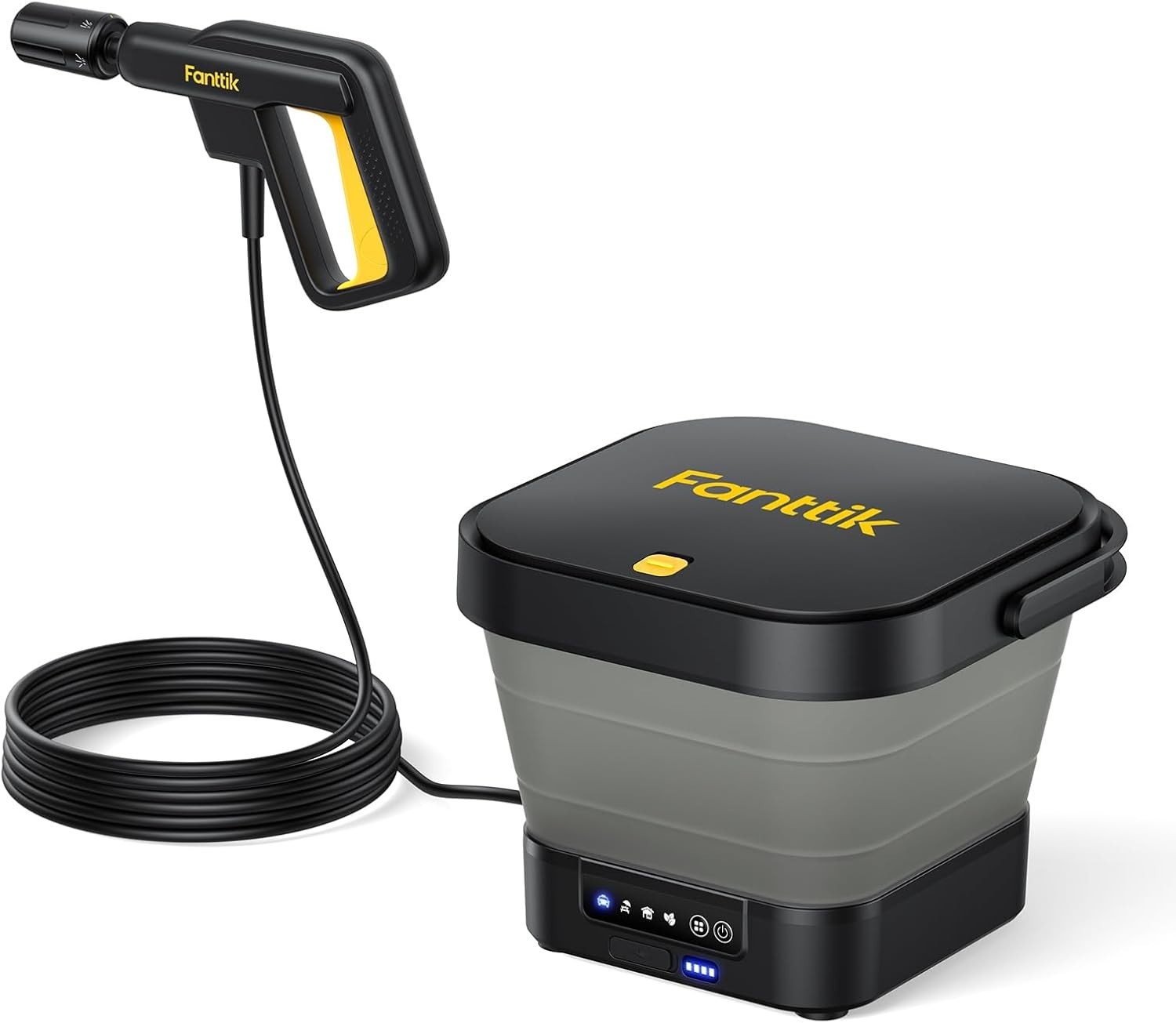 Fanttik NB8 Fold Cordless Electric Pressure Washer w/3.2Gal Tank, 5-in-1 Nozzle, gallery