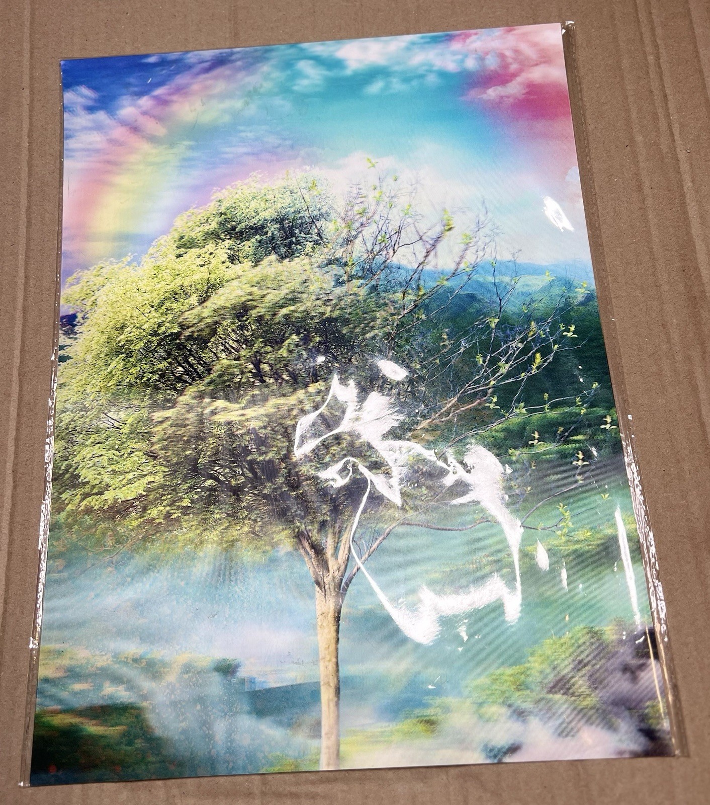 The Image Is A Four Seasons Tree 3D Poster Wall Art Print. Home Decor No Frame gallery