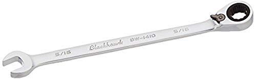 Blackhawk BW-1410 12 Pt Combo Rev Ratcheting Wrench, 5/16", Full Polish Finish gallery