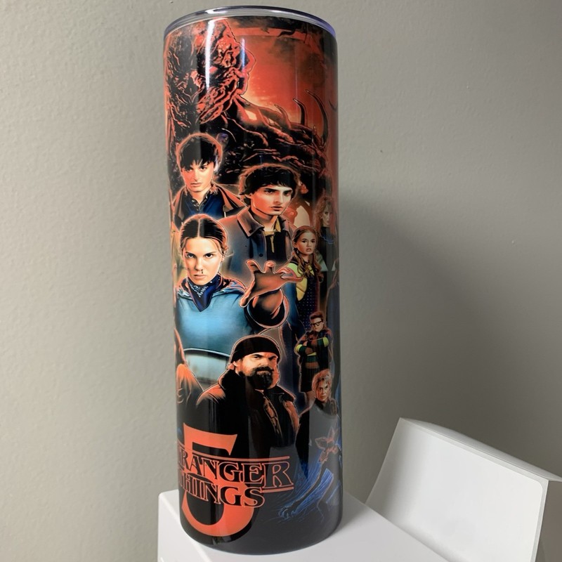 Stranger Things 20oz Double Wall Stainless Steel Tumbler Cup New gallery