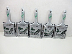 5 Linzer 4″ All Paint Brushes Polyester Nylon Bristle # 3883