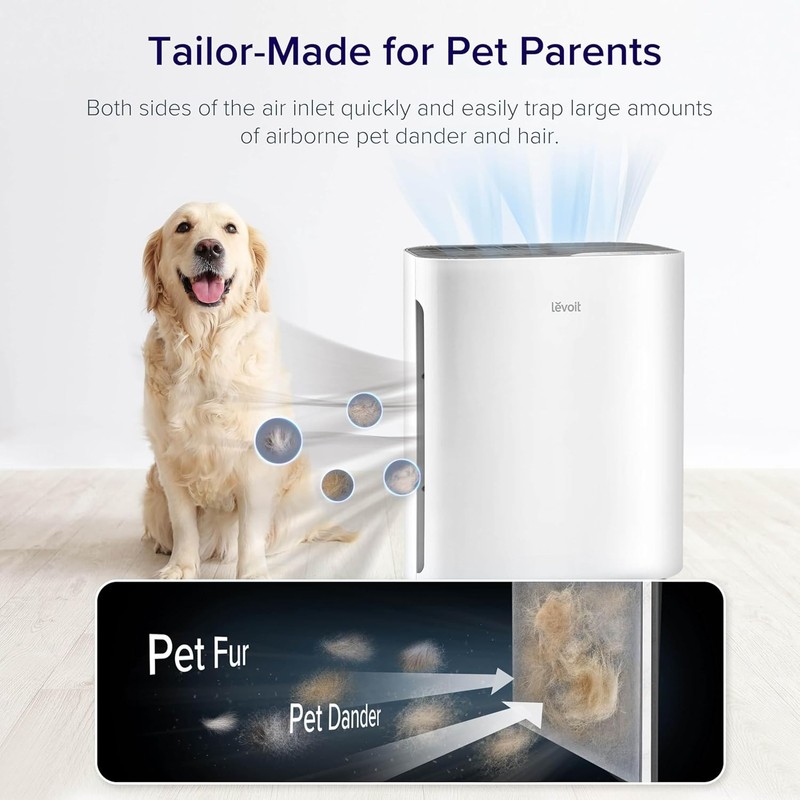 LEVOIT Air Purifier for Home,Quiet with Washable Pre-Filter Vital100-White gallery