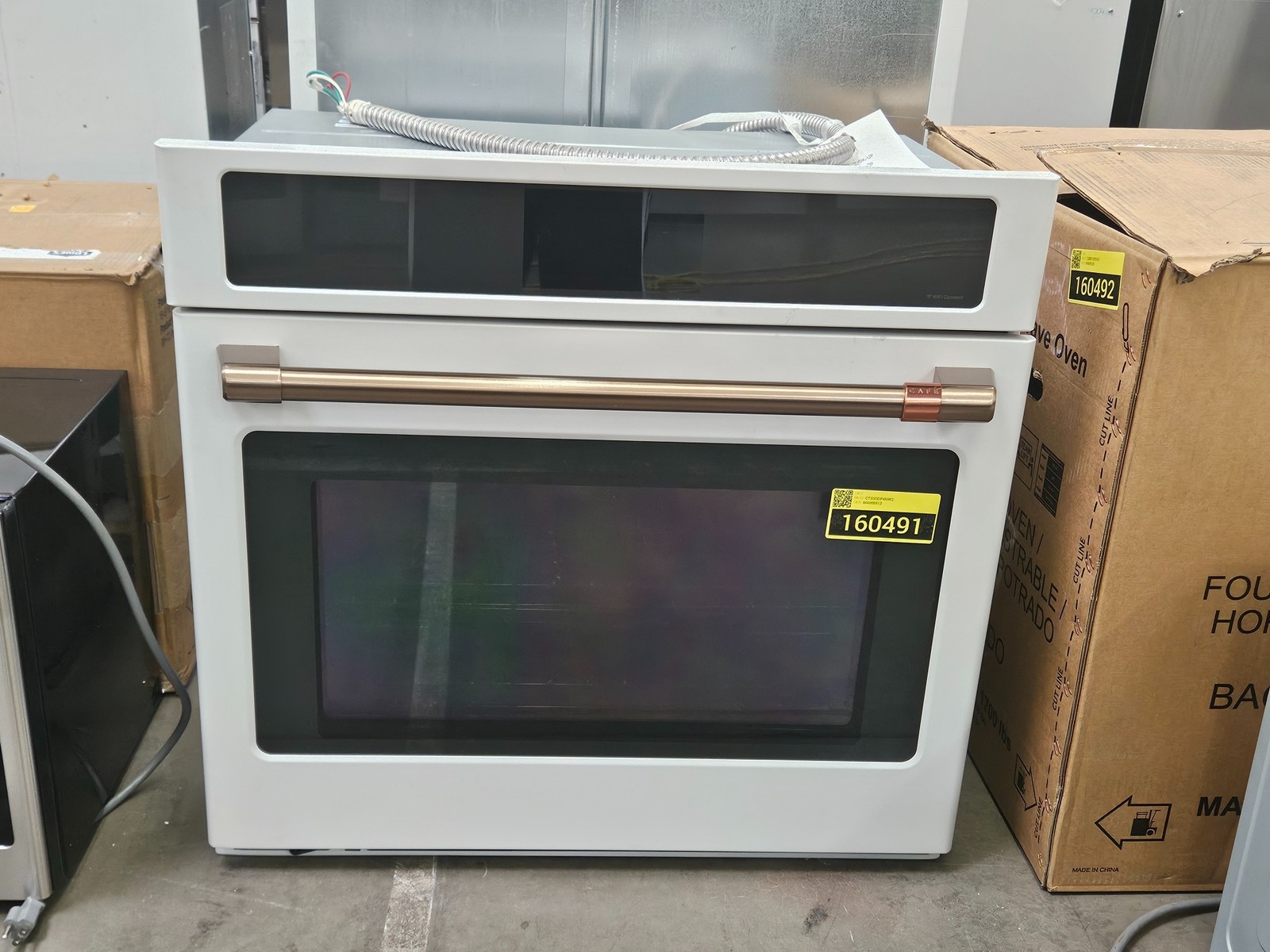 GE Cafe CTS90DP4NW2 30" Matte White Single Electric Wall Oven NOB #160491 gallery