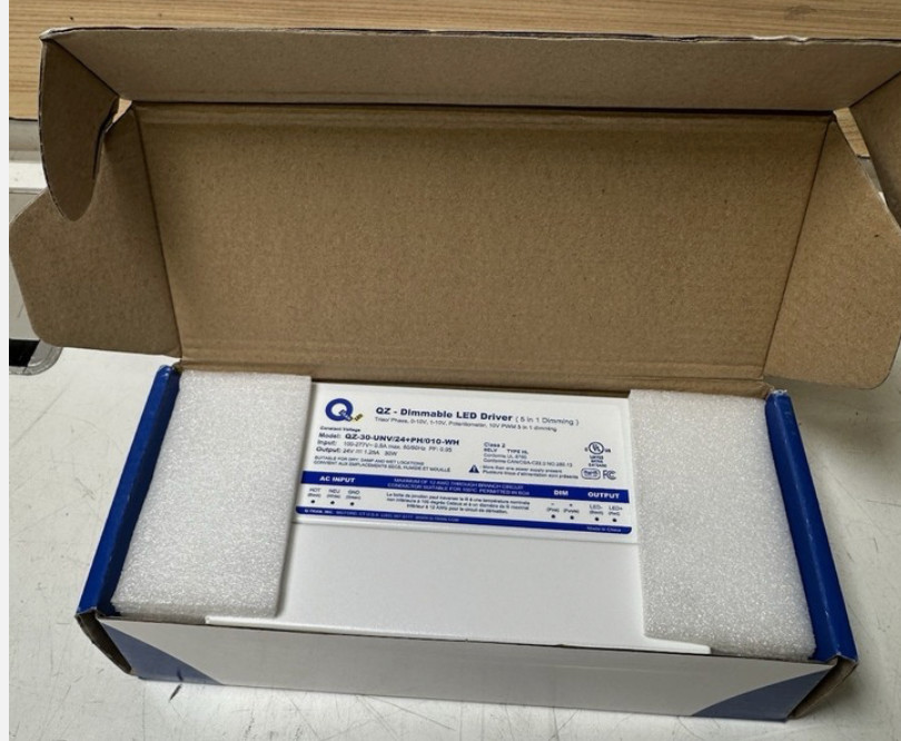 Q-tran Dimmable LED Driver (5 In 1 Dimming) QZ-30-UNV/24+PH/010-WH 1 Pack 2 PCS gallery