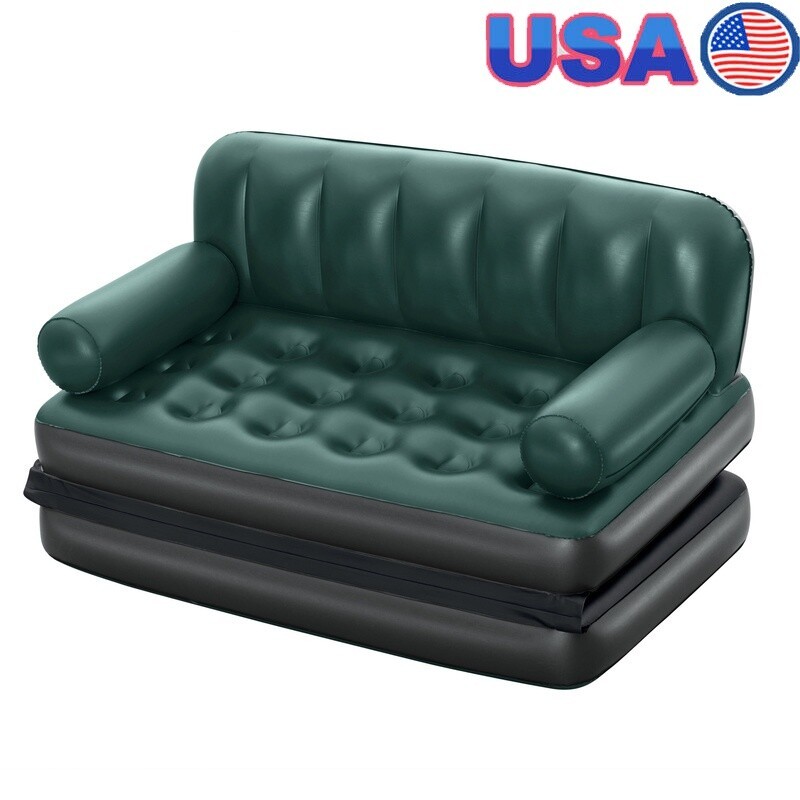 Multi-Max 5-in-1 Inflatable Air Couch Double Sofa Recliner Portable Compact Bed gallery