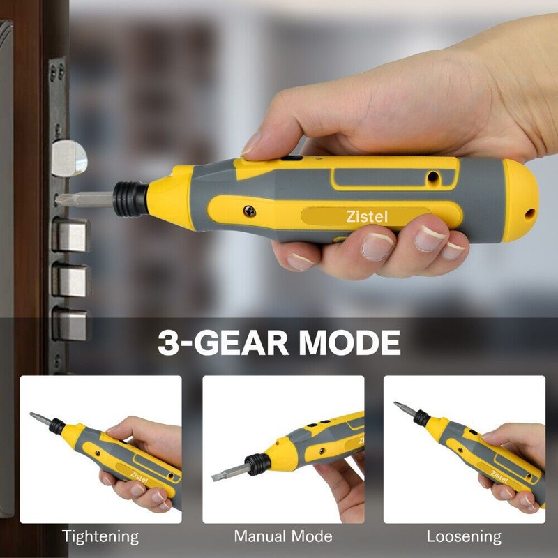 45IN1 Cordless Electric Screwdriver Rechargeable Drill Driver Power Tool Bit Set gallery