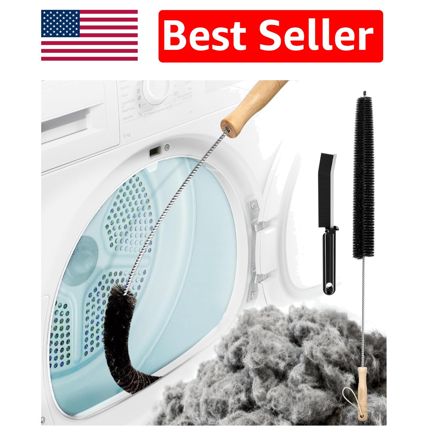 Versatile Dryer Vent Cleaner - Long Lint Brush & Coil Cleaner for Home Safety gallery