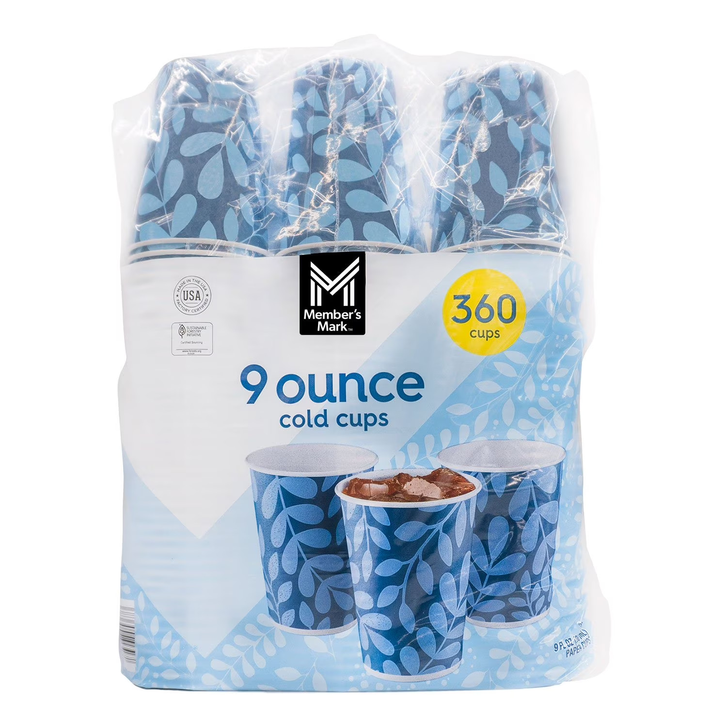 Member's Mark Printed Paper Bath Cold Cup (9 oz., 360 ct.) gallery