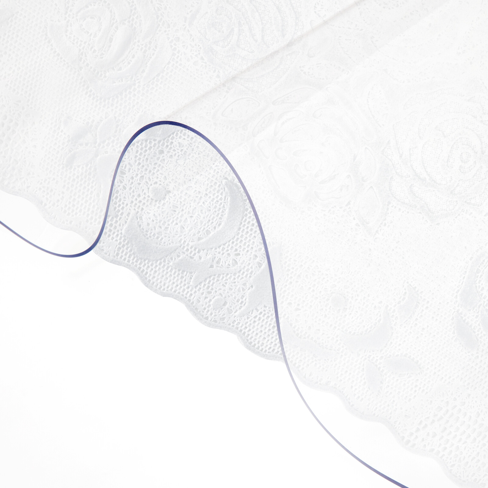 VEVOR PVC Clear Tablecloth 24 x 60 Rectangle Desk Mat Desktop Protector gallery