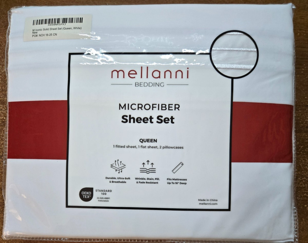QUEEN SHEET SETS - 4 PC ICONIC COLLECTION BEDDING - HOTEL LUXURY, EXTRA SOFT