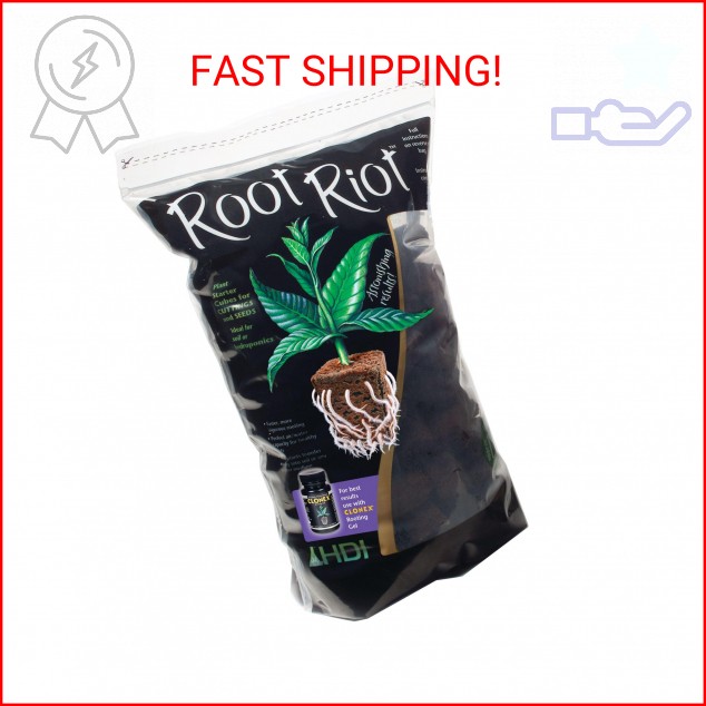 Root Riot Plant Starter Cubes Made from Sphagnum Peat Moss. Ideal for Cuttings a
