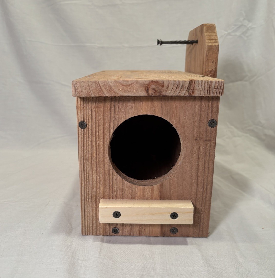 Solid Cedar Backyard Squirrel House Nesting Box - Wooden Wildlife Box- Large gallery