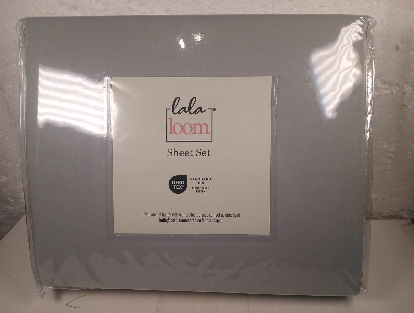 lalaLOOM Twin Bed Sheet Set Soft Microfiber Luxury Bedding, GRAY -Twin Size- gallery