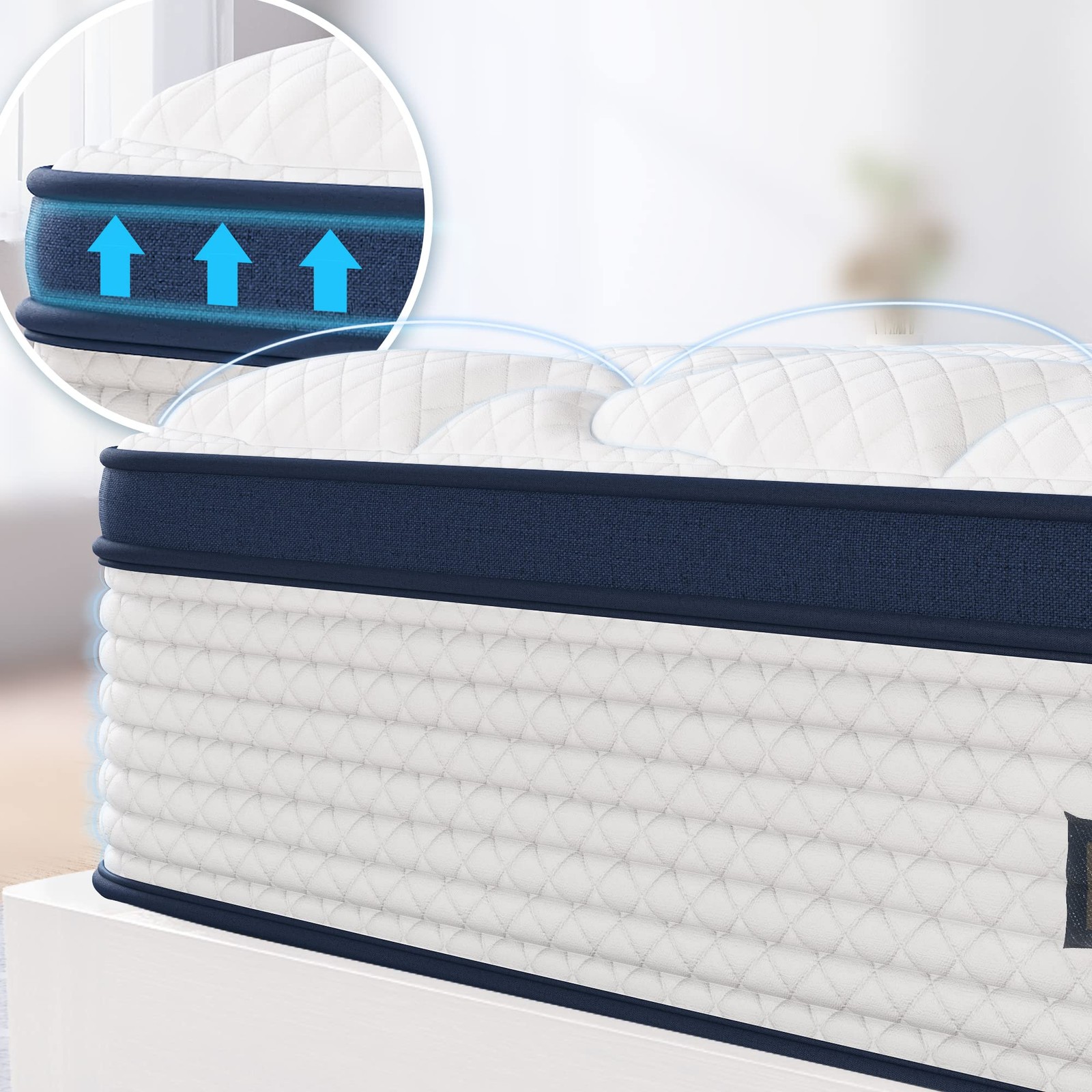 FLEXPEDIC DEEP SLEEP QUEEN MATTRESS 10 INCH IN A BOX CLOUD MATTRESS P2203323 gallery