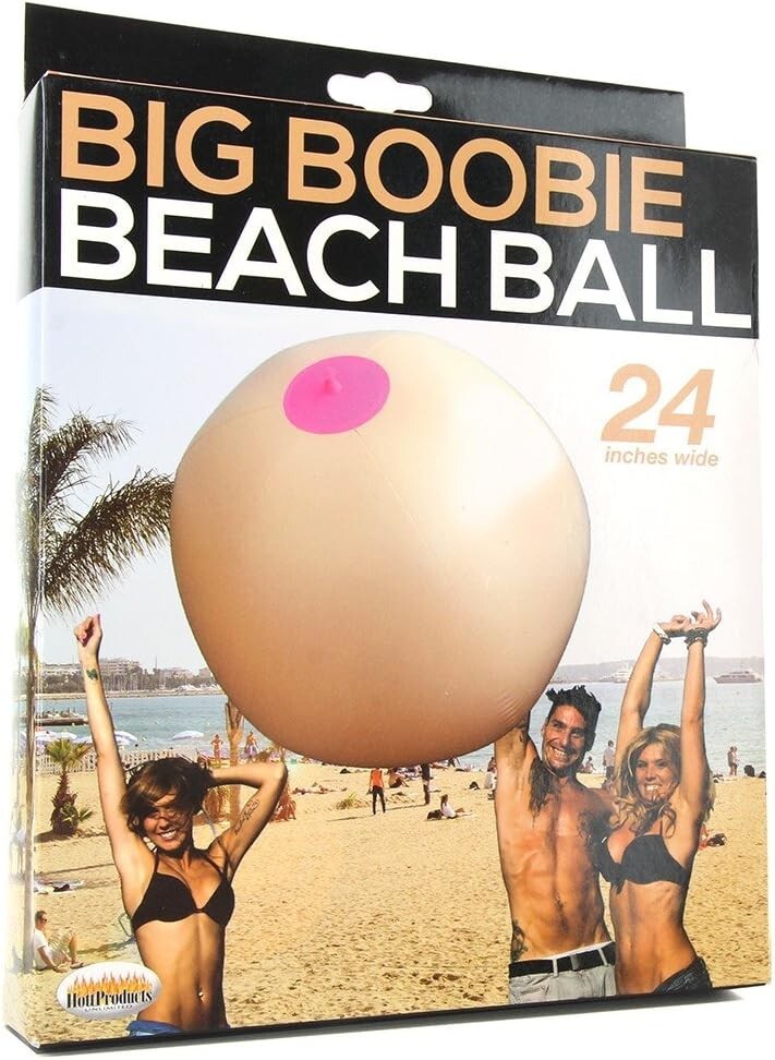 24" Inch Big Boobie Beach Ball Fun Inflatable Ball - Beach Pool Boob Fun Toy! gallery
