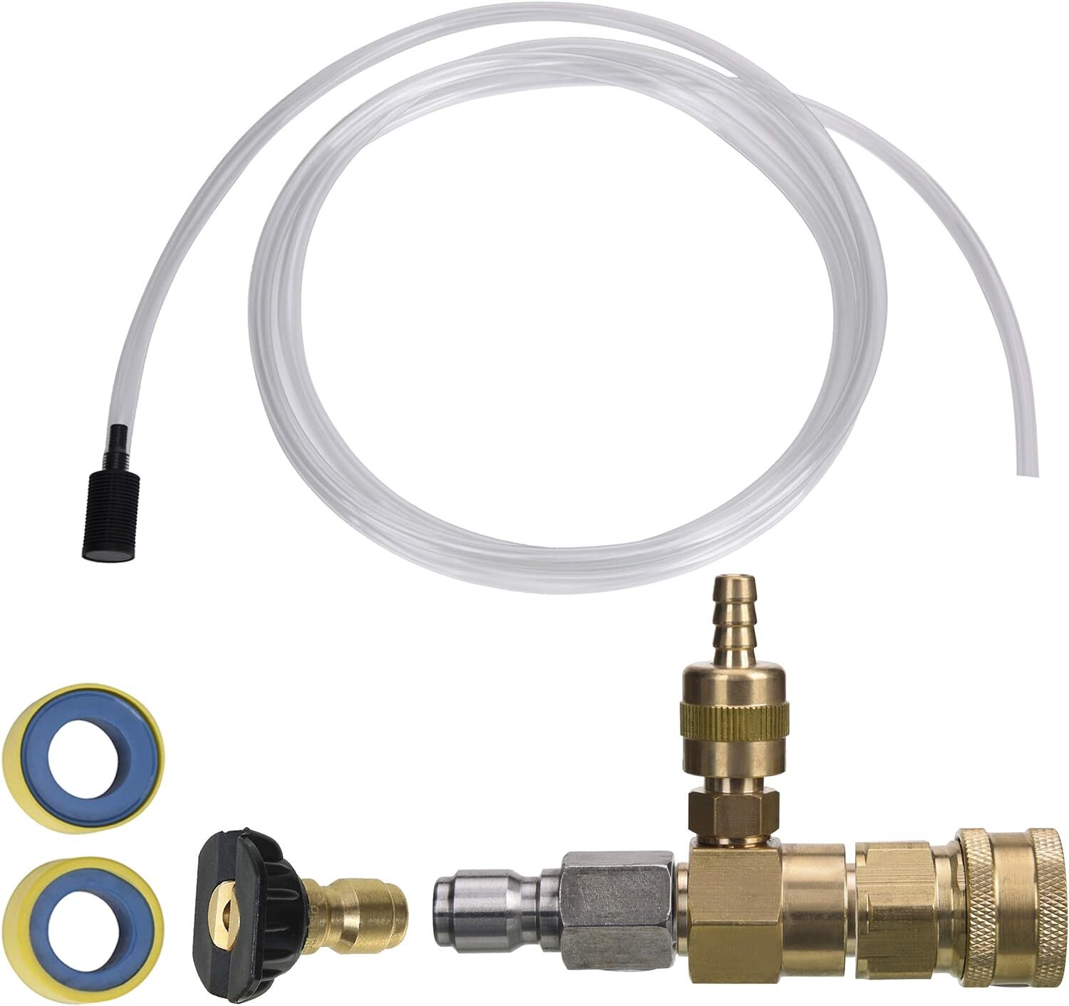 Adjustable Chemical Injector Kit For Pressure Washer, Soap Injector, 3/ gallery