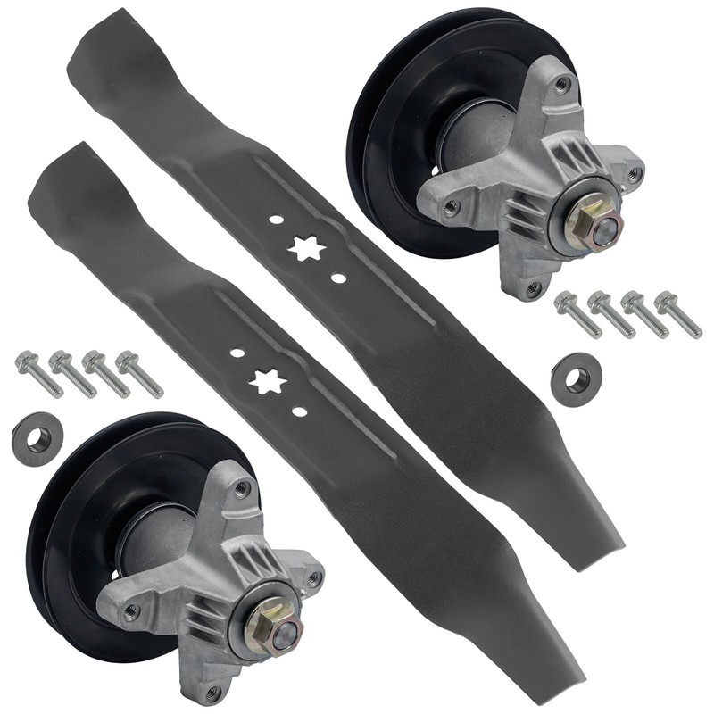 Deck Spindle with Pulley Blade For Troy Bilt Pony/ Range Rider/ Super Bronco 42" gallery