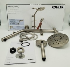 Kohler Hydrorail 3-in-1 Multifunction Showerhead System & Column Kit R38001-G-BN