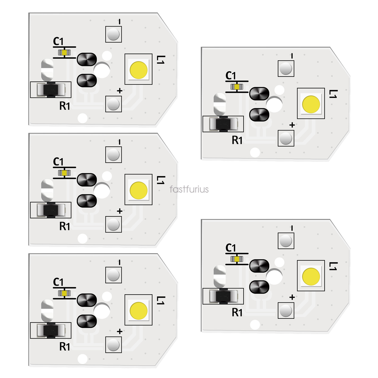 5 PCS Refrigerator Light Bulb WR55X25754 WR55X11132 Fits GE LED Light Replace gallery