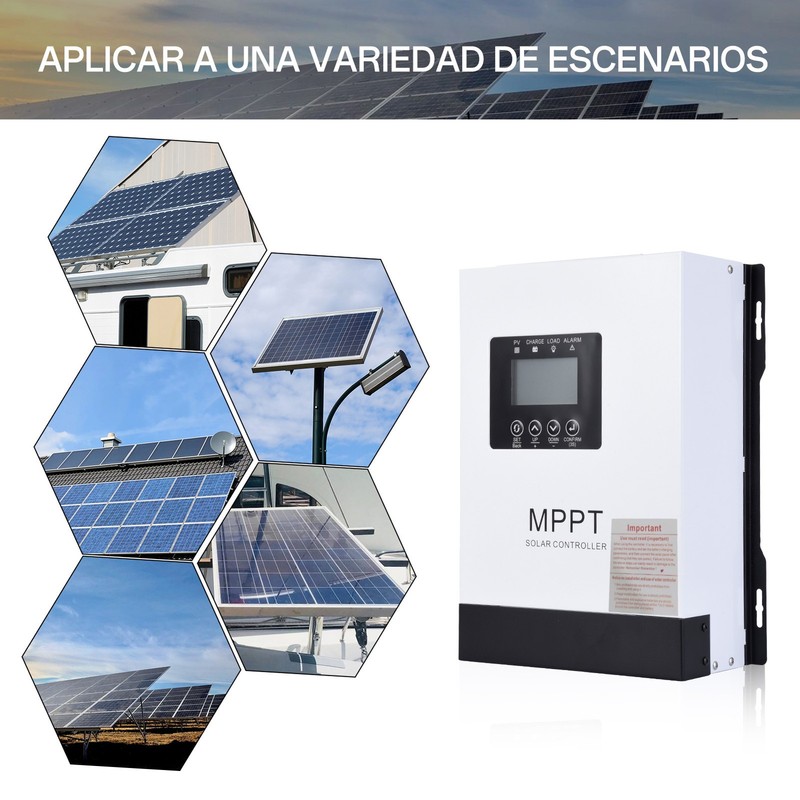 120A MPPT Solar Charge Controller 12V 24V 36V 48V 60V 72V 84V 96V Battery System gallery