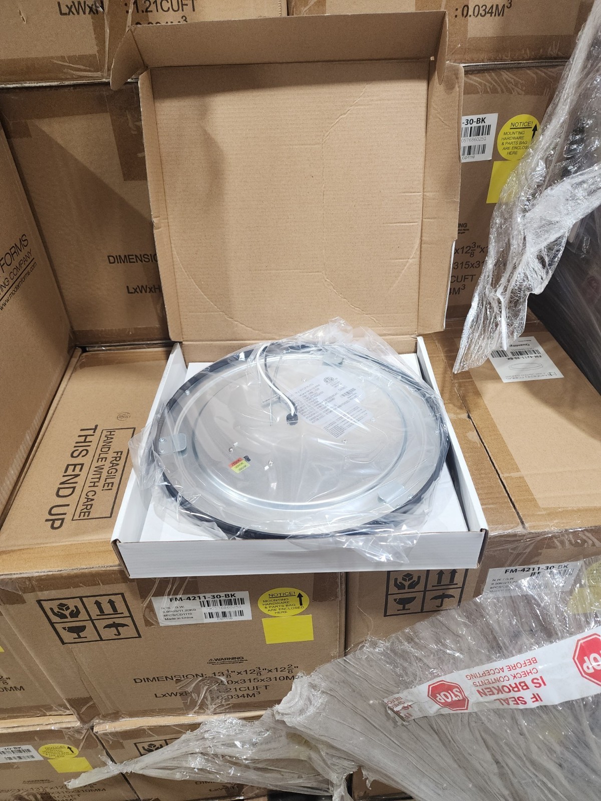 Modern Forms Argo 1Lt 11" LED Round Flush 3-CCT/3000K, Black - FM-4211-30-BK gallery