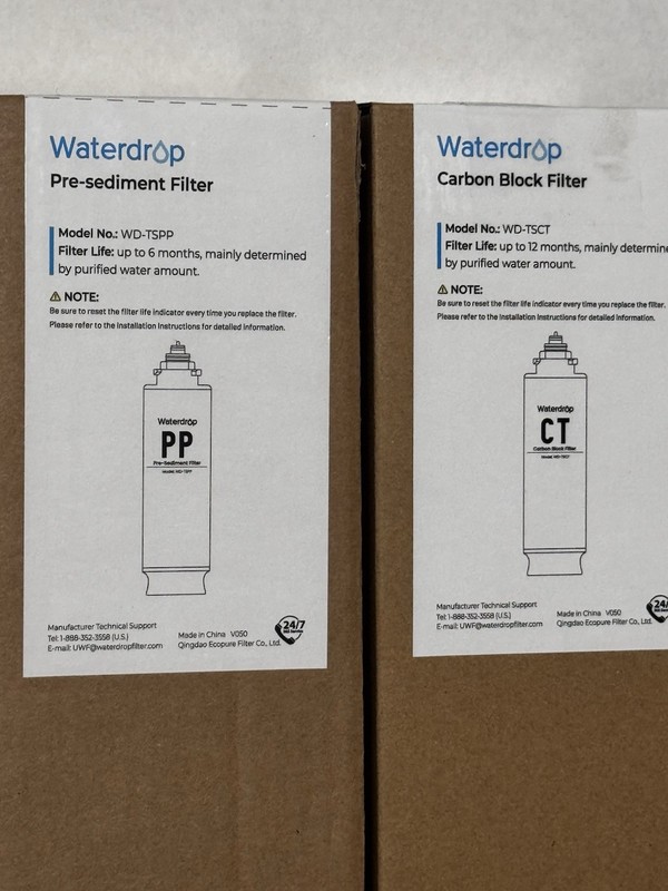 Under Sink Water Filter Waterdrop Replacement Filter WD-TSUF Lot of 4 NEW gallery
