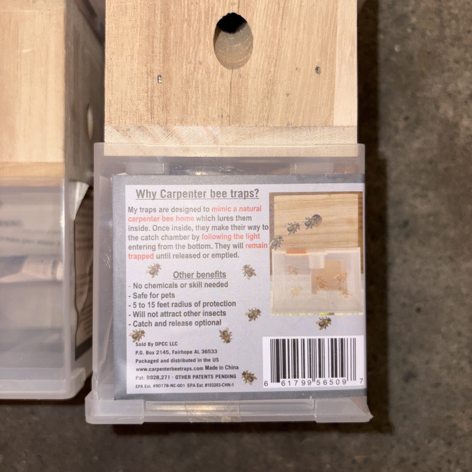 New 4 Pack Carpenter Bees N Things Outdoor Catch Pest Control Trap Protect Wood gallery