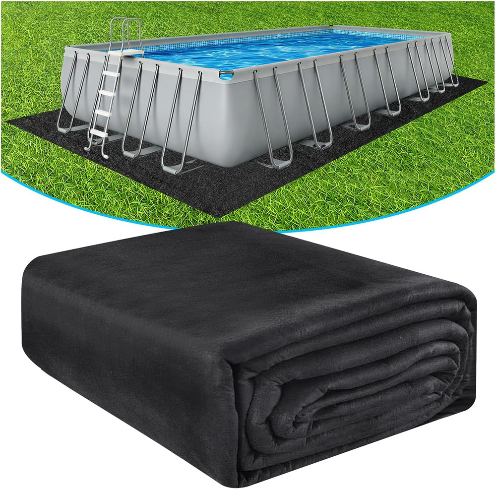 12' X 24' Rectangle Thicker Heavy Duty Pool Liner Pad for above Ground Pool, Poo