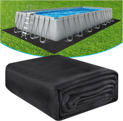12′ X 24′ Rectangle Thicker Heavy Duty Pool Liner Pad for above Ground Pool, Poo