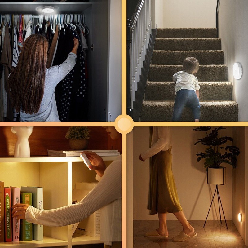 Rechargeable LED Motion Sensor Under Cabinet Closet Light USBCharge Kitchen Lamp gallery