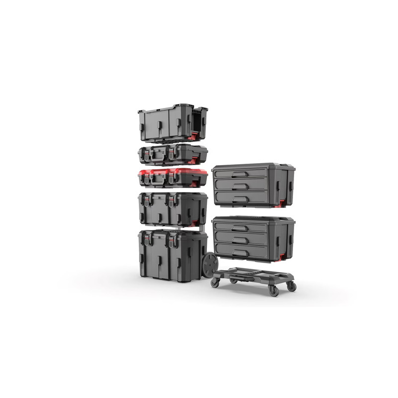 Stackable Storage Bin Container Hand Tool Box Heavy-Duty Organizer Men Gift gallery