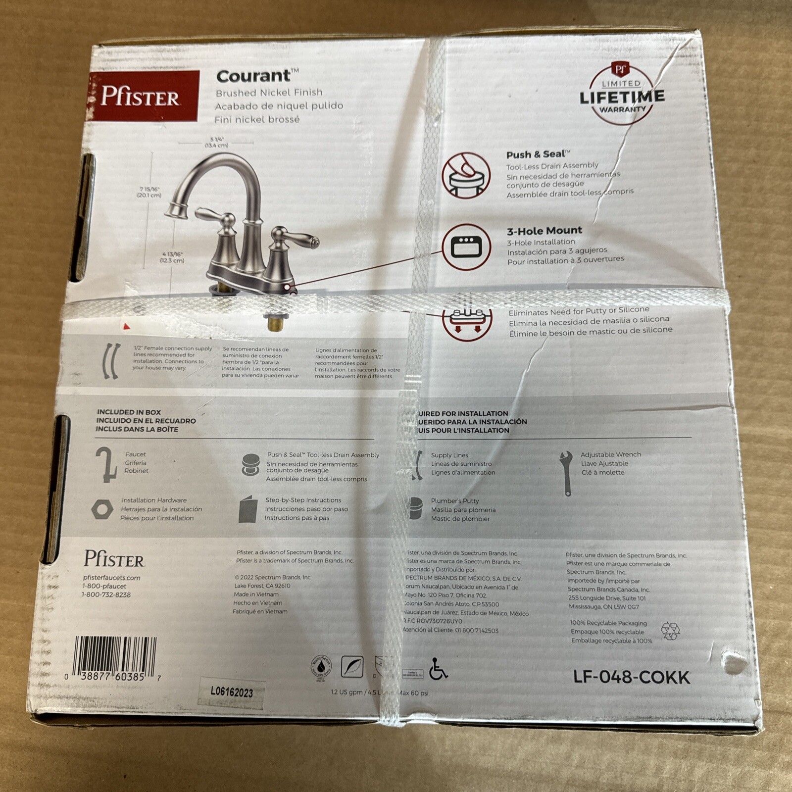 Pfister Courant Bathroom Faucet - Silver (LF-048-COKK) gallery
