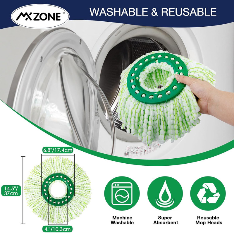 3 Pack Mop Head Replacement for Libman Tornado, Spin Mop Replacement Head ONLY C gallery