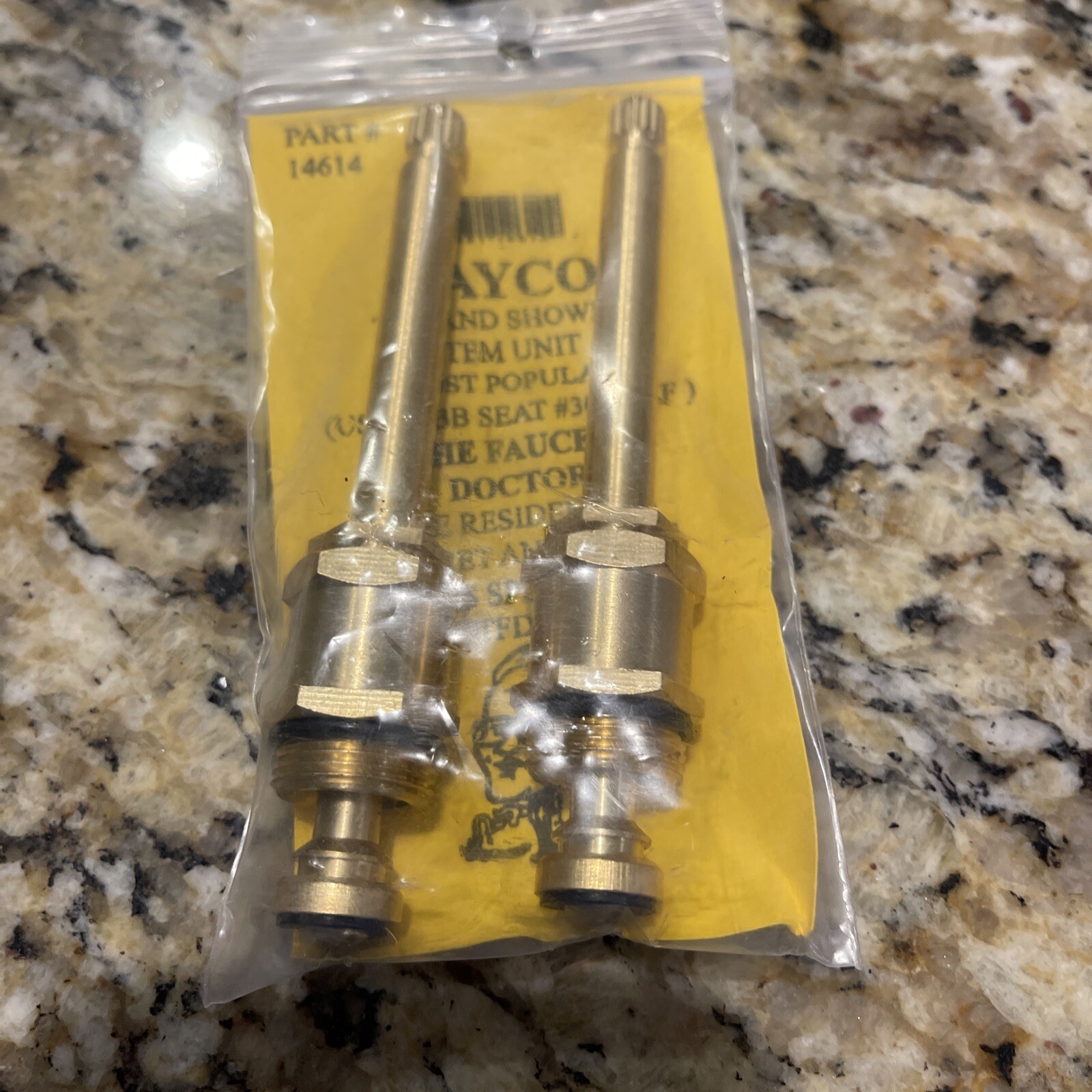 2 Stems For Saco Tub And Shower 15884B Brass gallery