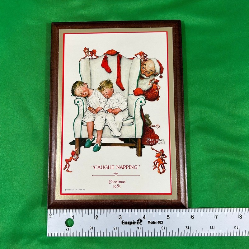 Hallmark "Caught Napping" Norman Rockwell 1983 Made in USA gallery
