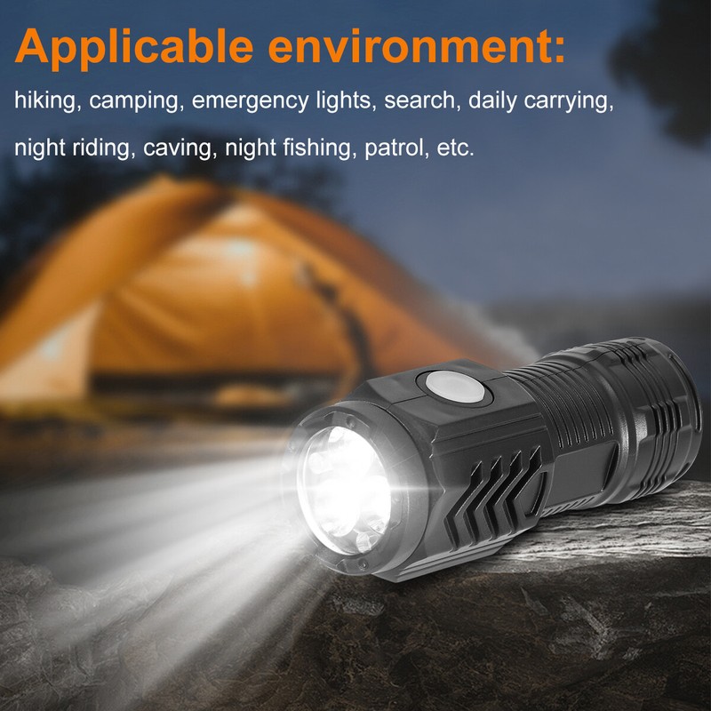 1000000 Lumens Super Bright LED Tactical Flashlight Rechargeable LED Work Light gallery