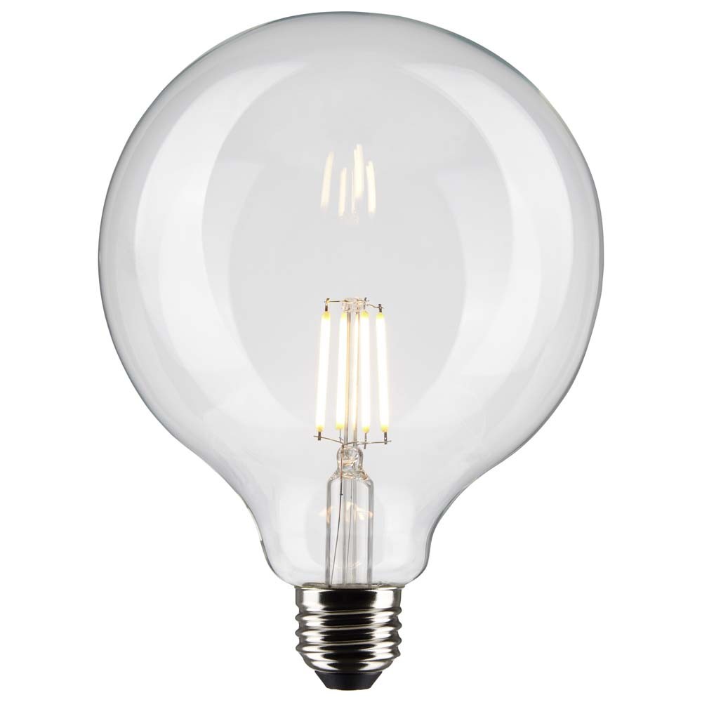 Satco 6w G40 Globe Filament LED 3000K Medium Base Dimmable - 60w equiv gallery