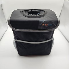 SUN CUBE Car Trash Can – Mesh Pockets, Elastic Opening – Waterproof & Leakproof